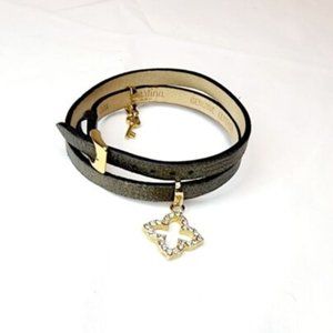 Spartina 449 Pave Crystal Quatrefoil Clip On Charm ONLY - NWOT 1-1/4"